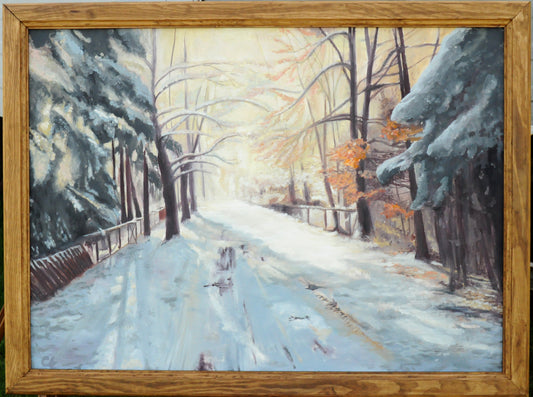 Ölgemälde | Winterweg
